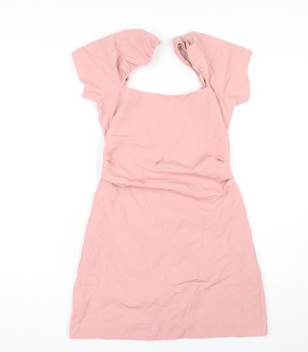Zara vestito donna rosa manica - donna,