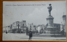 Corato-Piazza Plebiscito r Monumento a M.R.Imbriani Poerio,(pieghina),1916!!!!!!