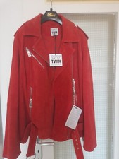 twinset giacca di pelle