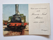 Ferrovie Nord Milano 1879 1979 Centenario Orario Ferroviario Omaggio Treni