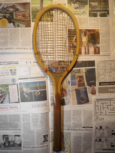 Antica racchetta tennis - antica, da