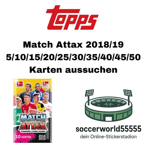 Topps match attax 2018 - attax, 2018/19