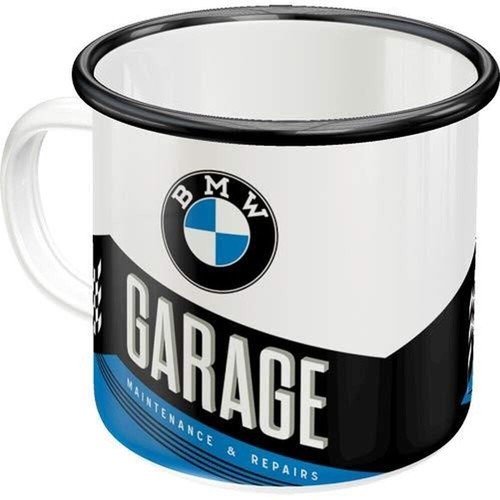 Bmw garage emaille - bmw, tazza