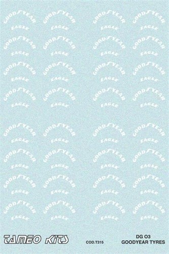 Decal goodyear bianchi x - decal, 1/43