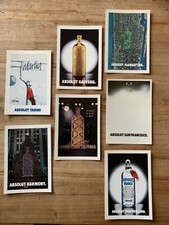 ABSOLUT WODKA-7 CARTE PROMOCARD