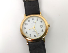 OROLOGIO PRYNGEPS U129 955.414 N-FLATLINE DORATO VINTAGE SANGUE BLU CASSA PLAQUE