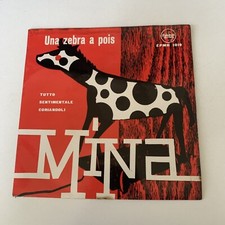EP MINA - UNA ZEBRA A POIS- TUTTO-SENTIMENTALE-CORIANDOLI-vinile NM