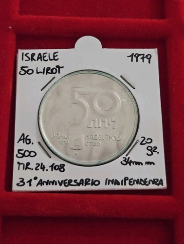 Moneta argento israele - argento,