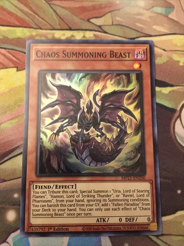 Yugioh chaos summoning beast - summoning,