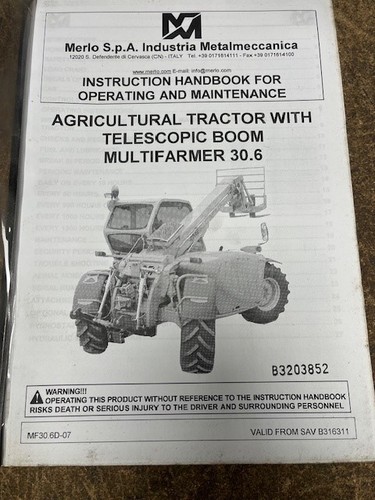 Merlo manuale istruzioni - manuale,