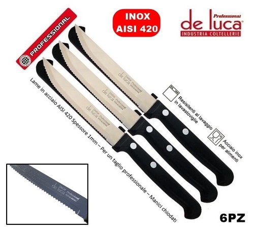 Coltelli bistecca dentati - coltelli, da