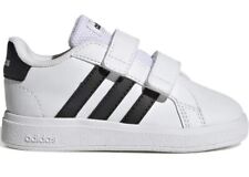 ADIDAS SNEAKERS JUNIOR GRAND COURT 2.0 GW6527 CFI BIANCO NERO  in PELLE