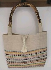 BORSA DI JUTA FATTA A MANO HANDMADE CON CHIUSURA IN CANAPA