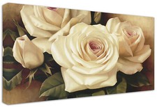 Quadro Moderno Arredamento Fiori Rose Classic Arredo Casa Arte Stampa su Tela