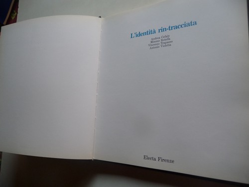 Identita rin tracciata - l'identita', rin-tracciata