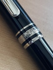 Montblanc Mini,Fountain Pen sfera, Meisterstuck Mozart In Resina Nera e Platino,