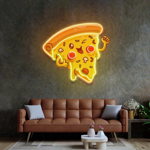 Insegna neon led pizza - insegna, gioia