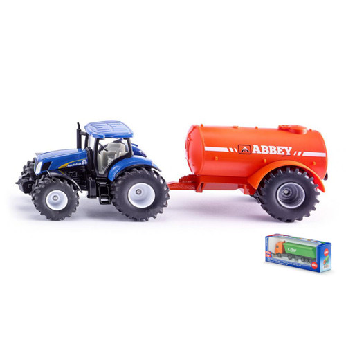 Trattore con autobotte liquami - autobotte,