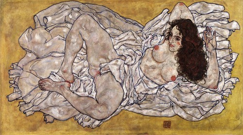 Egon schiele donna reclinabile - donna,