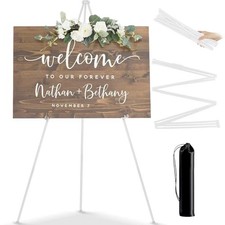 PUWOWYE Cavalletto Pittura, 160 cm Cavalletto per Esposizione, Facilmente Ripieg