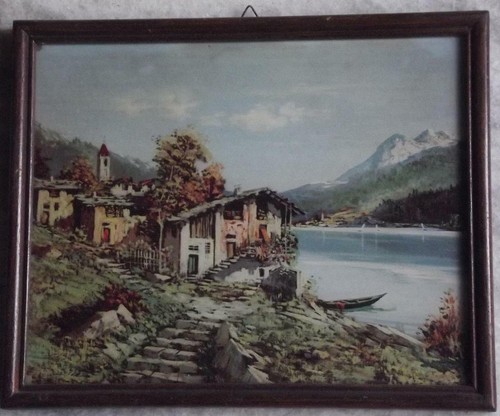 Vintage paesaggio montagna - vintage, di