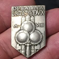 D0  Medaglia/Spilla Opera Balilla concordato di roma 1929 1930