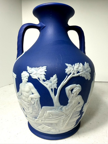Raro vaso diaspro blu - in,