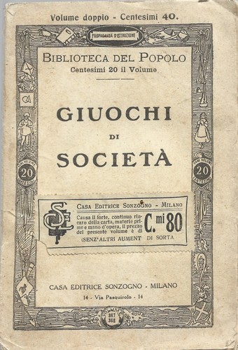 Giochi società sonzogno - ,