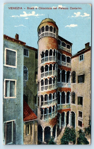 Cartolina venezia scala - scala, e