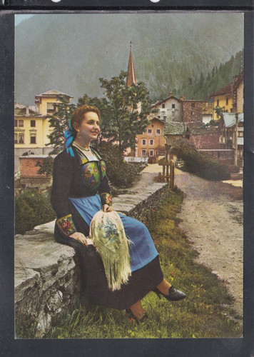 Cartolina costume alagna - costume,