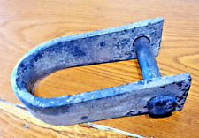 Gancio aggancio in ferro per giogo buoi - trazione trattore vintage anni 1930