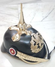Elmetto Pickelhaube in pelle