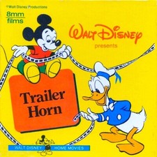 Super 8mm Walt Disney TRAILER HORN ( CIP E CIOP E LA ROULOTTE ) Colore 60 mt.