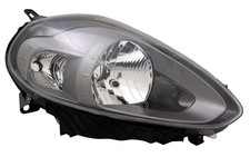Faro proiettore anteriore destro per fiat punto + punto evo antracite h4 alogeno motore lwr