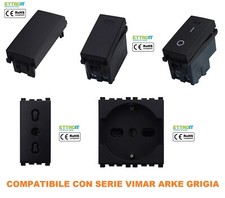 SERIE VIMAR ARKE COMPATIBILE FRUTTI PRESA SCHUKO PULSANTE INTERRUTTORE USB TV