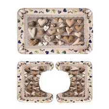 Set 3 pz tappetini da bagno Be