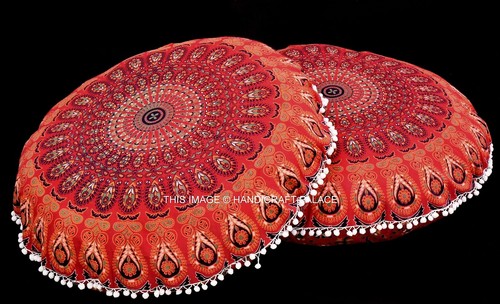 Coppia pavone mandala rosso - coppia,