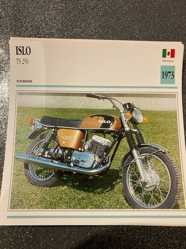 Carte fiche moto collection - fiche,