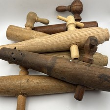 6 Vintage Wooden Barrel Wine