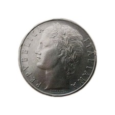 Moneta Da 100 lire Grande (Minerva) anno 1965 Repubblica Italiana