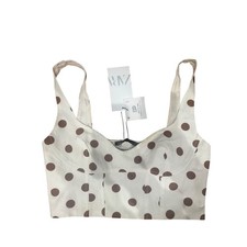 Crop top Zara a pois bustier