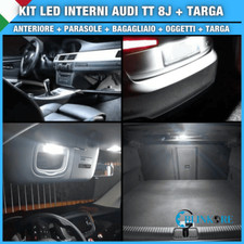 KIT FULL LED INTERNI PER AUDI TT 8j + LUCI TARGA LED CONVERSIONE COMPLETA CANBUS