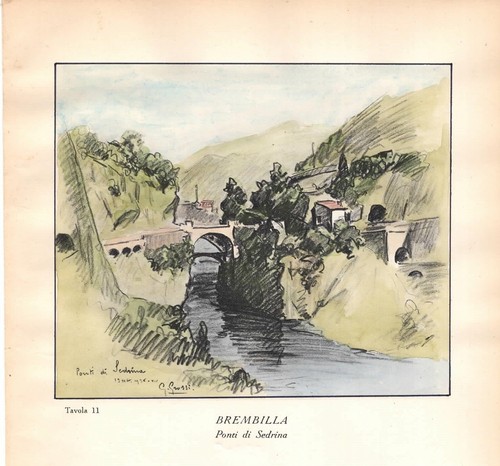 Stampa antica sedrina ponti - stampa,