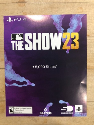 Mlb the show 5000 stubs - 23,