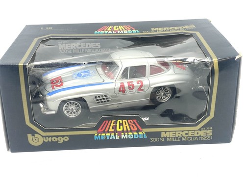 Burago mercedes 300sl grey - burago,