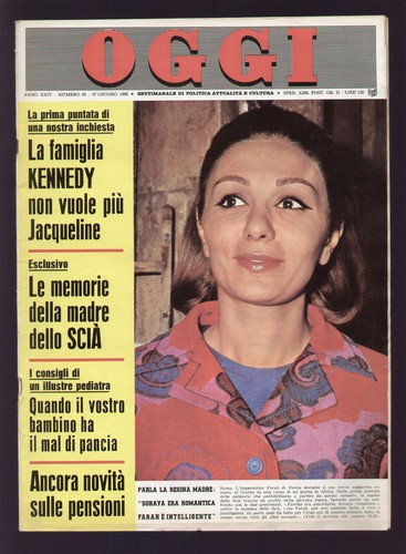 Oggi 1968 farah diba - farah, haile