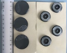 Bottoni vintage - grigi - cartoncino merceria - varie dimensioni