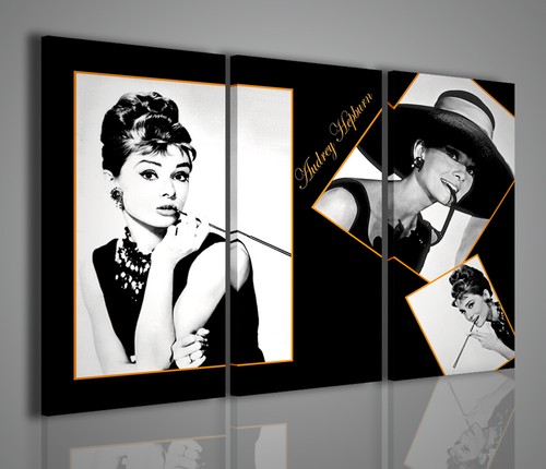 Quadro moderno audrey hepburn - audrey,