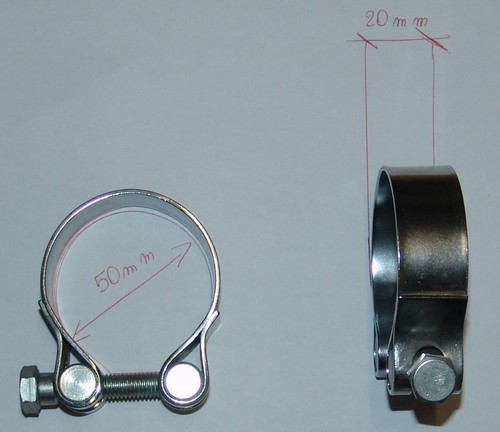 Muffler clamp exhaust - clamp, fascetta
