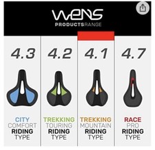 SELLA BICI MTB CORSA GRAVEL Trekking Citybike  Uomo Donna WENS ANTIPROSTATA GEL